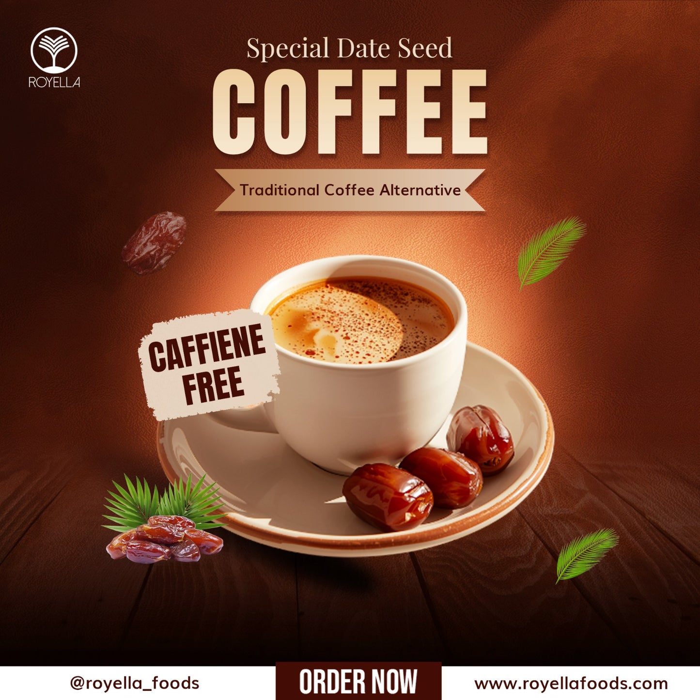 Royella Roasted Date Seed Coffee - 175g